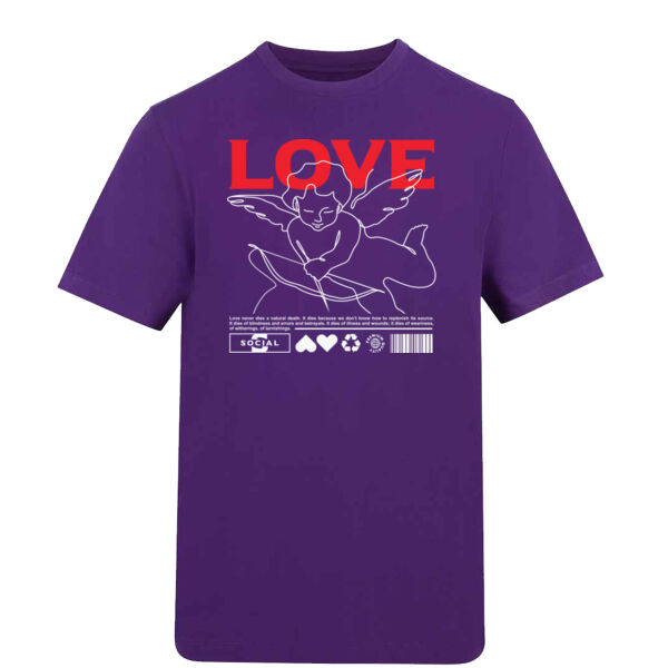MS0013 Love Social Grey Tee Thumbnail